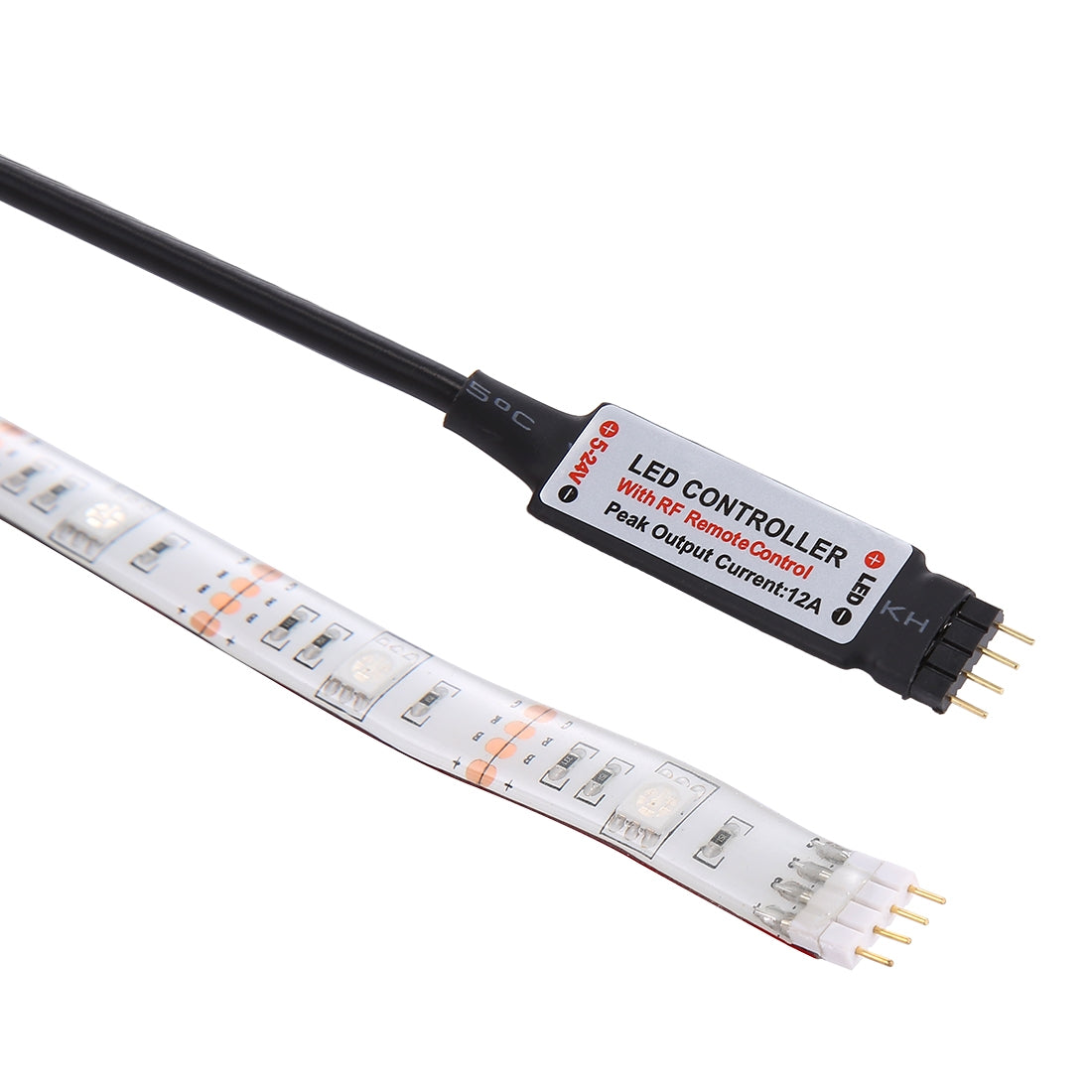 ELECTROPRIME 2m USB TV White Board Colorful Light Epoxy Rope Light, 60 LEDs SMD 5050 with 50cm USB Interface Cable & 17 Keys Remote Control, DC 5V