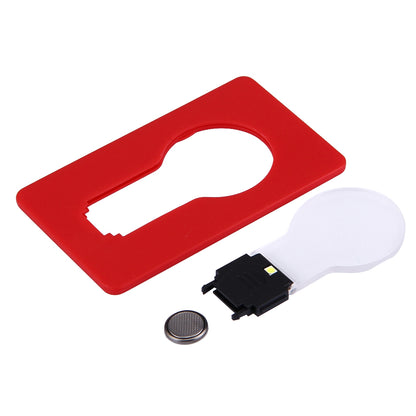 ELECTROPRIME LED Pocket Lamp, Creative Ultrathin Card Light, Random Color Delivery