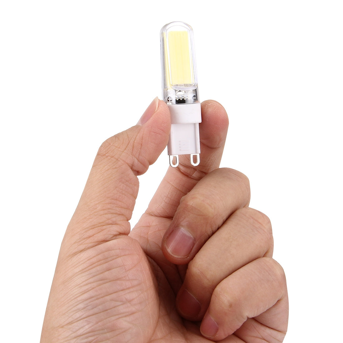 ELECTROPRIME 3W COB LED Light , G9 300LM PC Material Dimmable for Halls / Office / Home, AC 220-240V(White Light)
