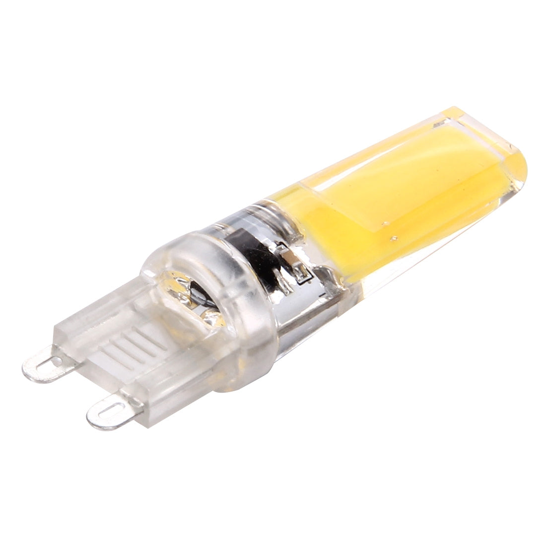 ELECTROPRIME G9 3W 300LM COB LED Light , Silicone Dimmable for Halls / Office / Home, AC 220-240V, Transparent Plug(Warm White)