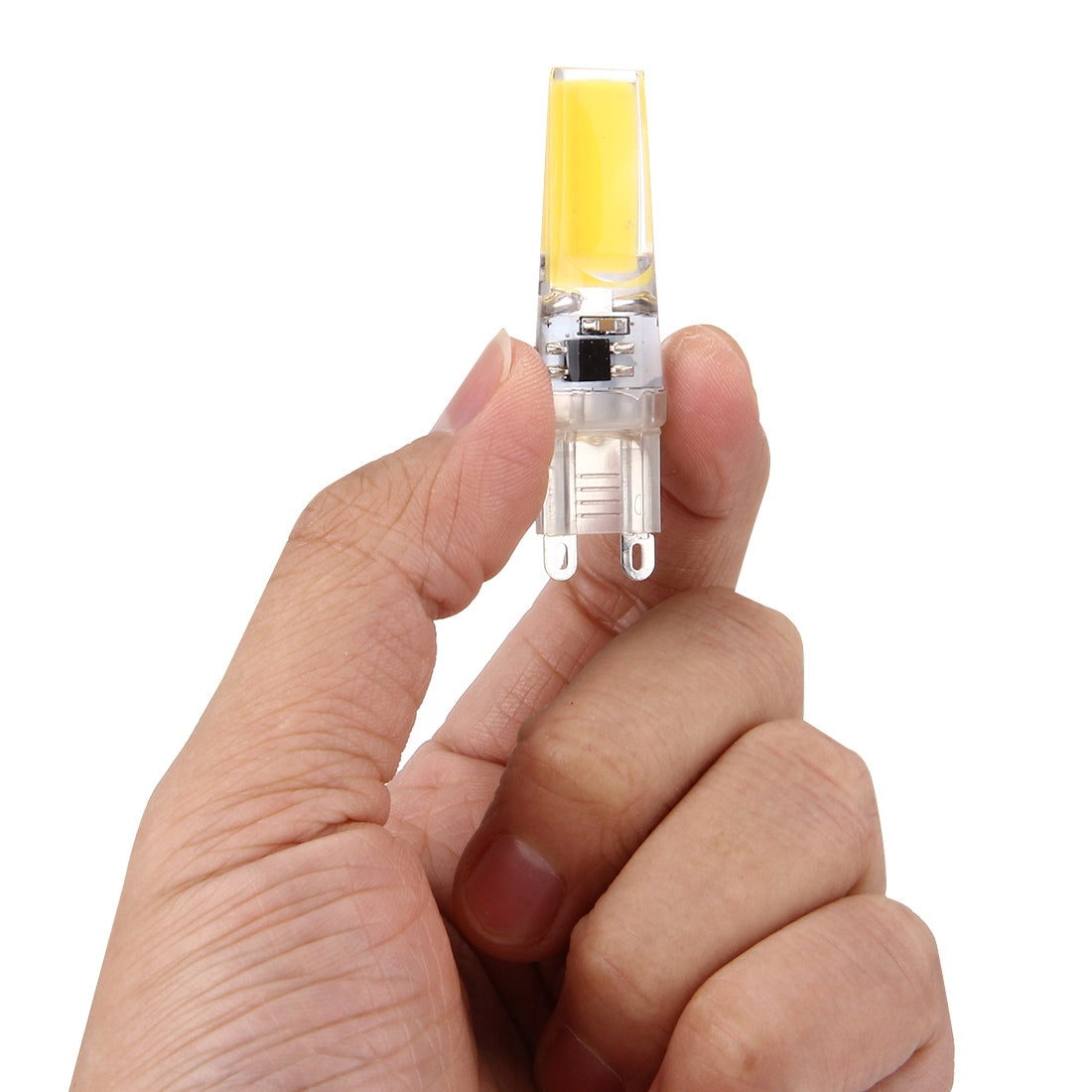 ELECTROPRIME G9 3W 300LM COB LED Light , Silicone Dimmable for Halls / Office / Home, AC 220-240V, Transparent Plug(Warm White)