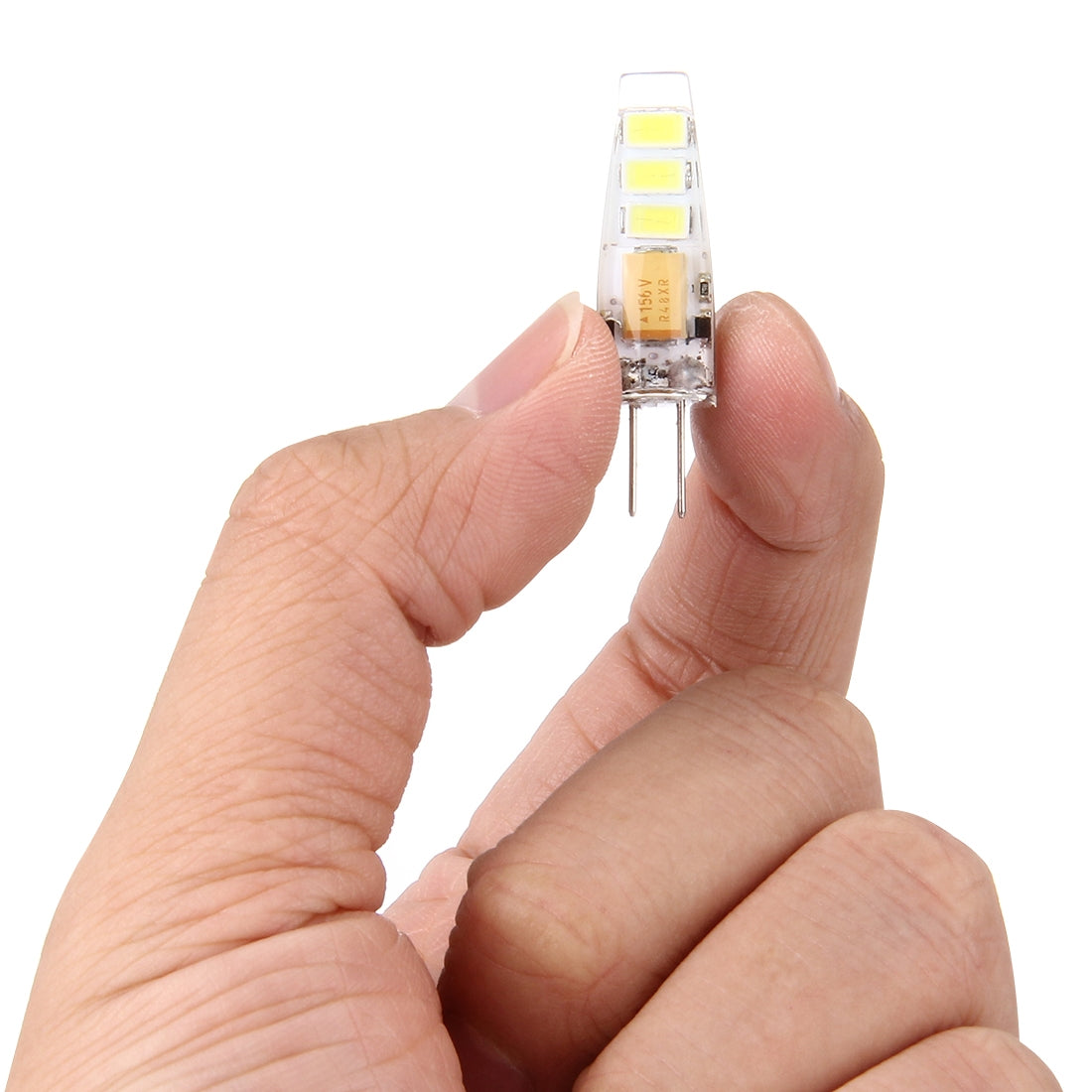 ELECTROPRIME G4 2W 100LM Corn Light Bulb, 6 LED SMD 5730 Silicone, DC 12V(White Light)