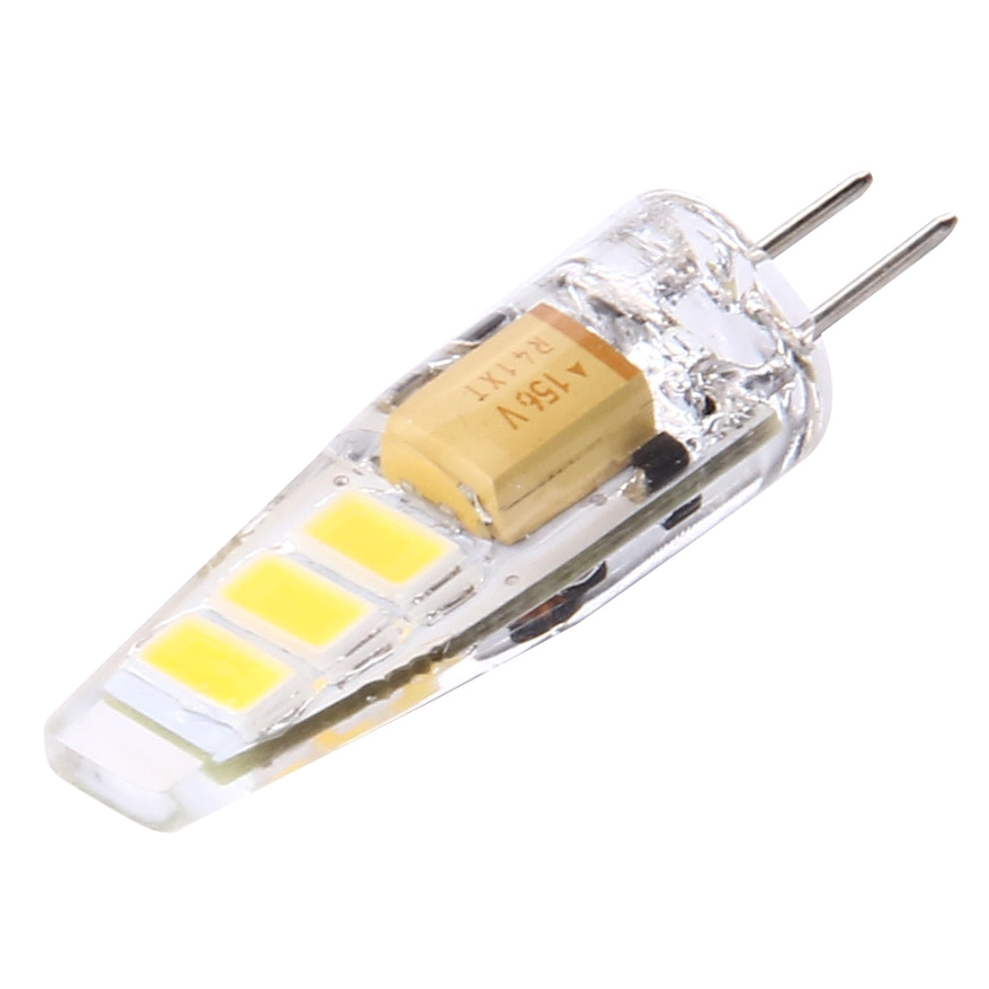 ELECTROPRIME G4 2W 100LM Corn Light Bulb, 6 LED SMD 5730 Silicone, DC 12V(Warm White)