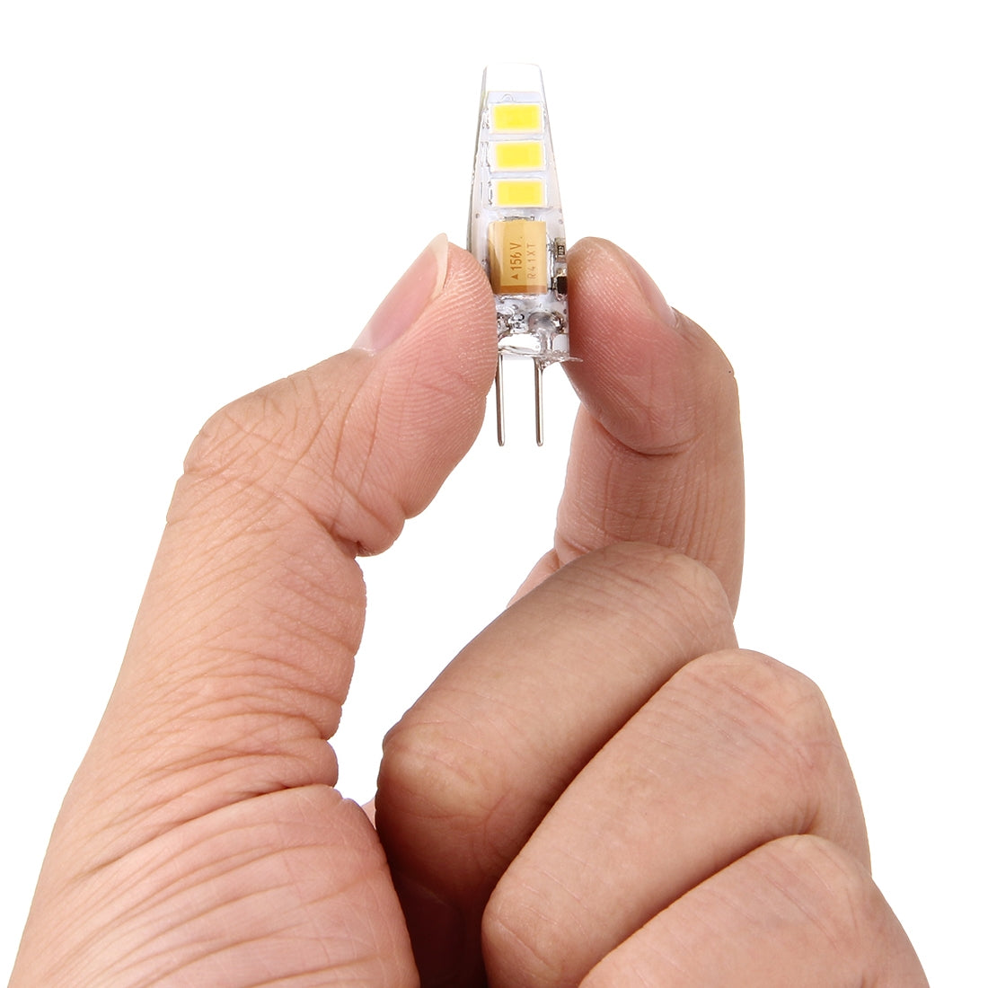 ELECTROPRIME G4 2W 100LM Corn Light Bulb, 6 LED SMD 5730 Silicone, DC 12V(Warm White)