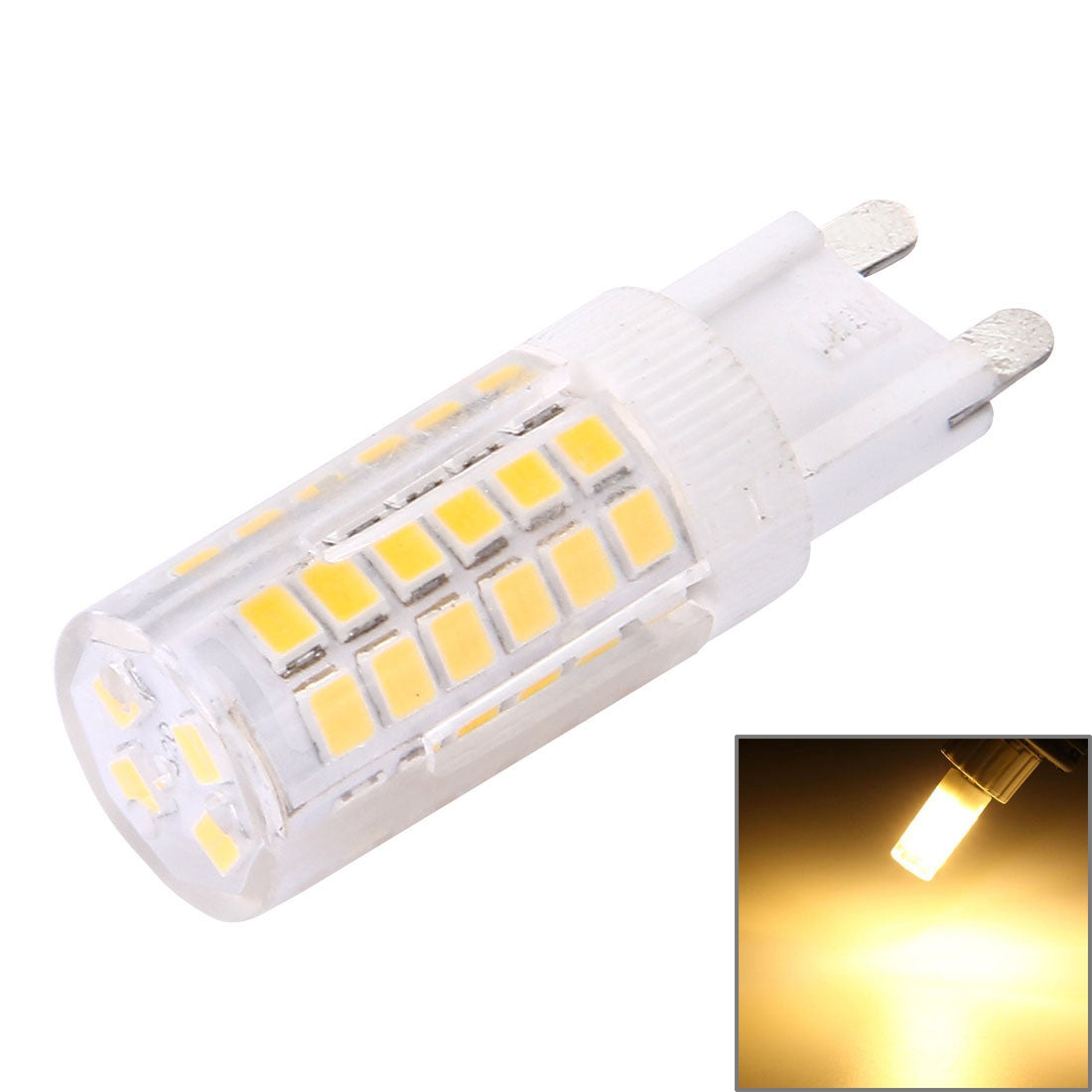 ELECTROPRIME G9 4W 300LM Corn Light Bulb, 44 LED SMD 2835, AC110V-220V(Warm White)