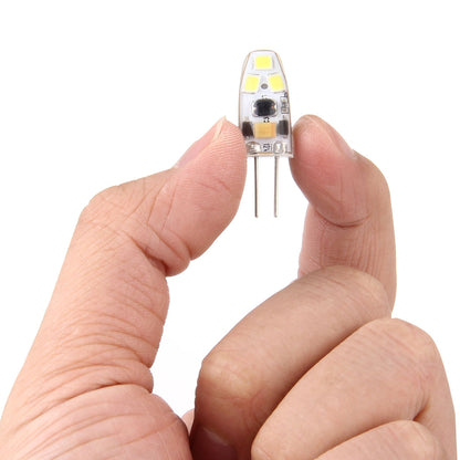 ELECTROPRIME G4 2W 120LM 6 LED SMD 2835 Silicone Corn Light Bulb, DC 12V(White Light)