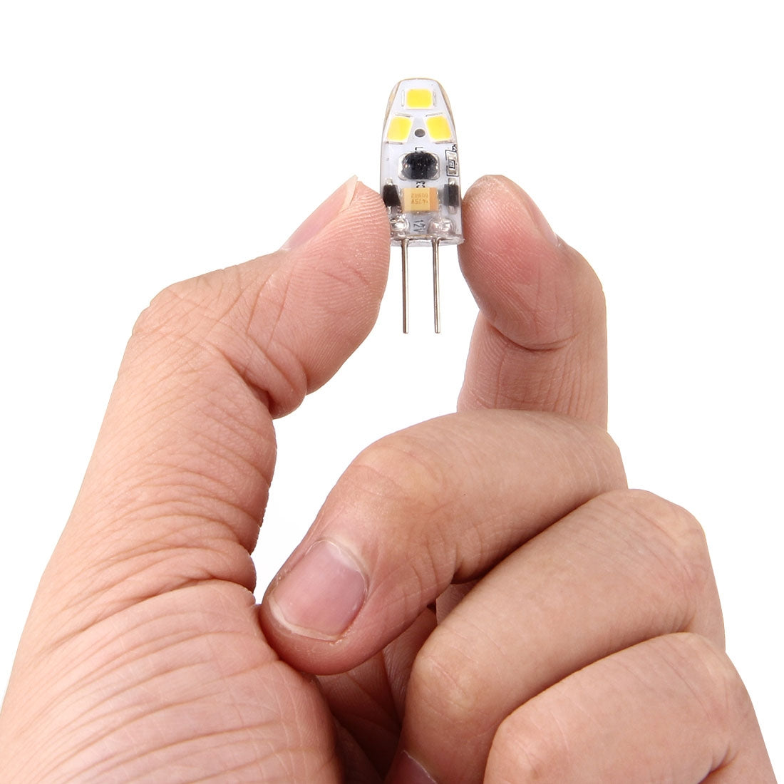 ELECTROPRIME G4 2W 120LM Corn Light Bulb, 6 LED SMD 2835 Silicone, DC 12V(Warm White)