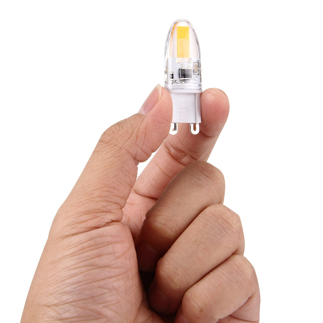 ELECTROPRIME 3W COB LED Light, G9 300LM PC Material Dimmable SMD 1505 for Halls / Office / Home, AC 220-240V(Warm White)