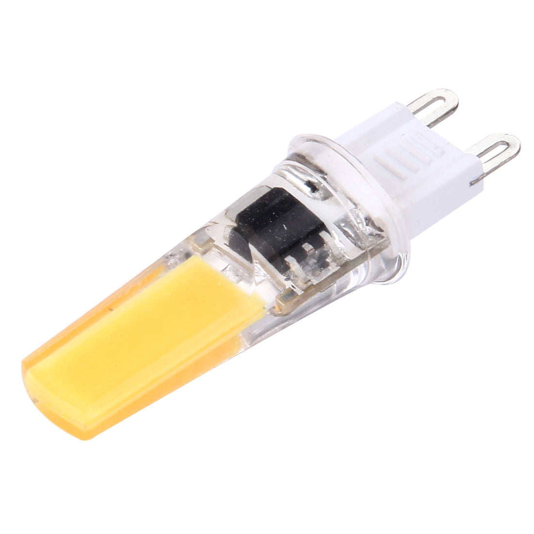 ELECTROPRIME G9 3W 300LM COB LED Light , Silicone Dimmable for Halls / Office / Home, AC 220-240V, White Plug(Warm White)