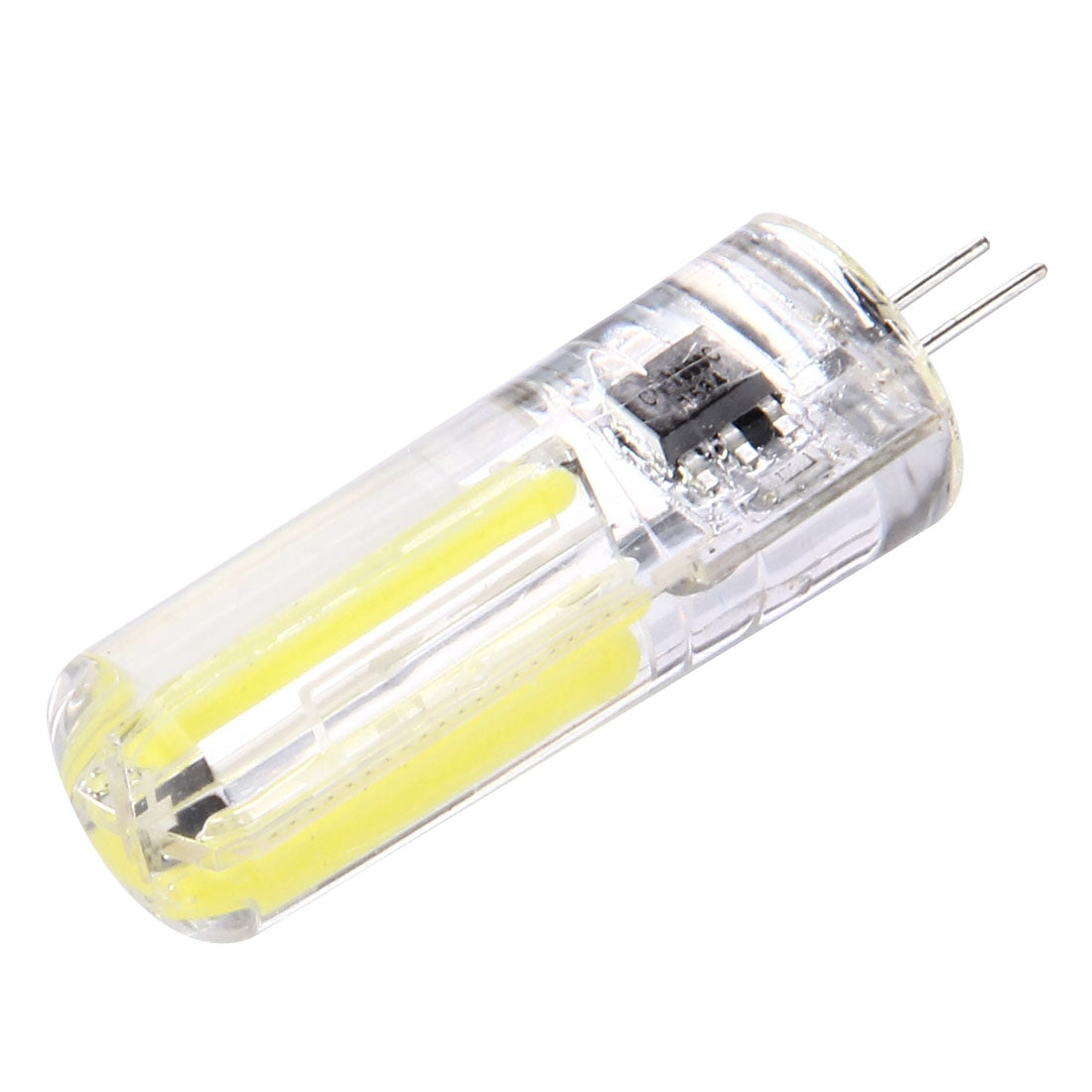 ELECTROPRIME G4 4W Silicone Dimmable 8 LED Filament Light Bulb for Halls, AC 220-240V(White Light)