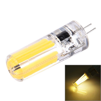ELECTROPRIME G4 4W Silicone Dimmable 8 LED Filament Light Bulb for Halls, AC 220-240V(Warm White)