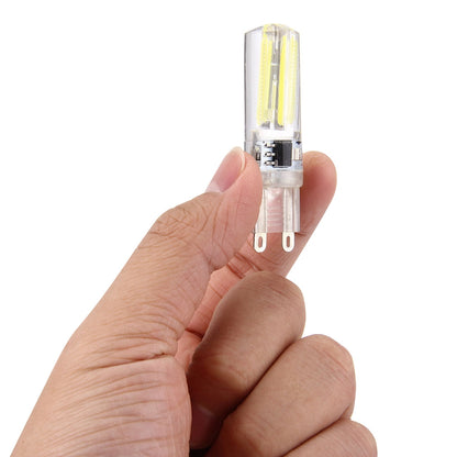 ELECTROPRIME 4W Filament Light Bulb , G9 Silicone Dimmable 8 LED for Halls, AC 220-240V(White Light)