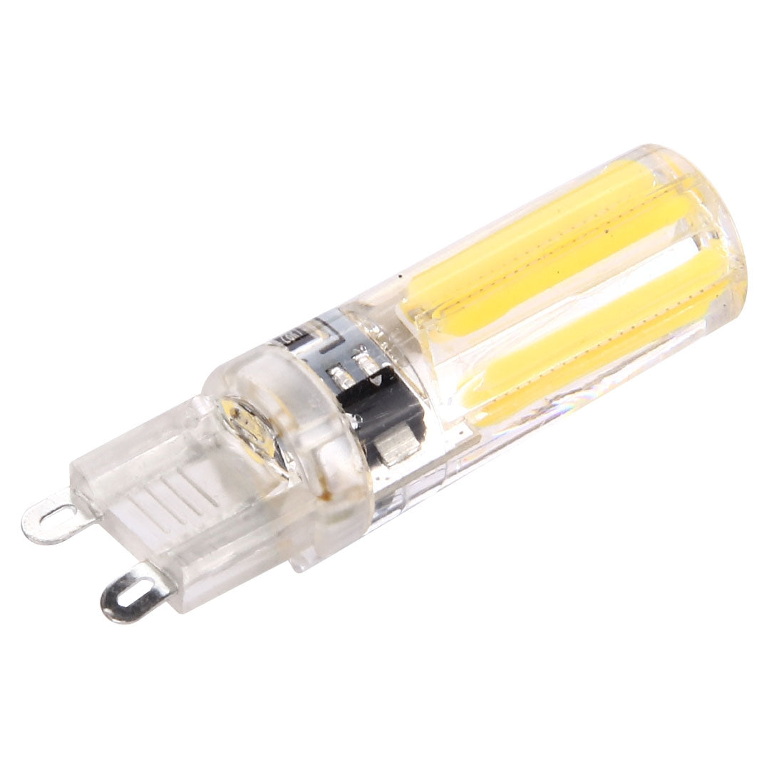 ELECTROPRIME G9 4W Silicone Dimmable 8 LED Filament Light Bulb for Halls, AC 220-240V(Warm White)