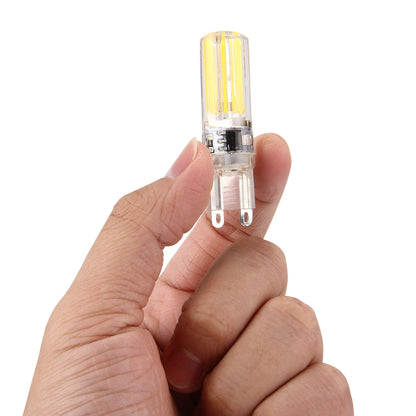 ELECTROPRIME G9 4W Silicone Dimmable 8 LED Filament Light Bulb for Halls, AC 220-240V(Warm White)