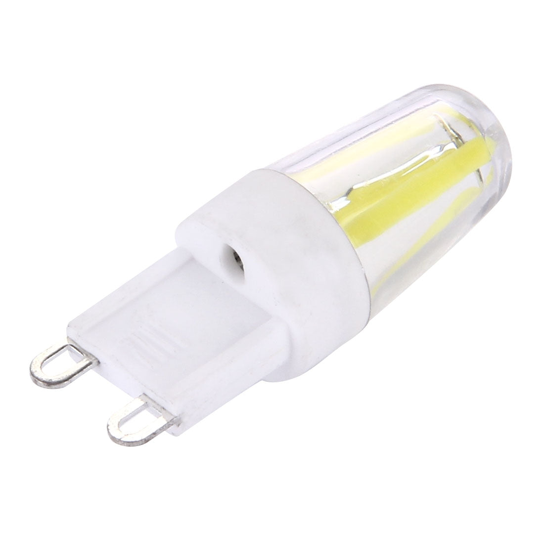 ELECTROPRIME 2W Filament Light Bulb, G9 PC Material Dimmable 4 LED for Halls, AC 220-240V(White Light)