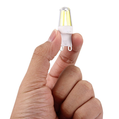 ELECTROPRIME 2W Filament Light Bulb, G9 PC Material Dimmable 4 LED for Halls, AC 220-240V(White Light)
