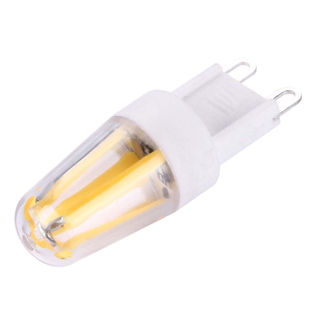 ELECTROPRIME 2W Filament Light Bulb , G9 PC Material Dimmable 4 LED for Halls, AC 220-240V(Warm White)