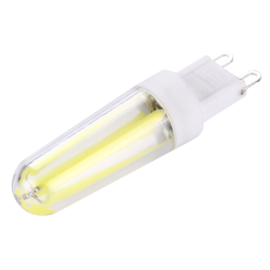 ELECTROPRIME 4W Filament Light Bulb, G9 PC Material Dimmable 4 LED for Halls, AC 220-240V(White Light)
