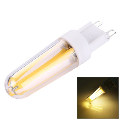 ELECTROPRIME 4W Filament Light Bulb, G9 PC Material Dimmable 4 LED, AC 220-240V(Warm White)