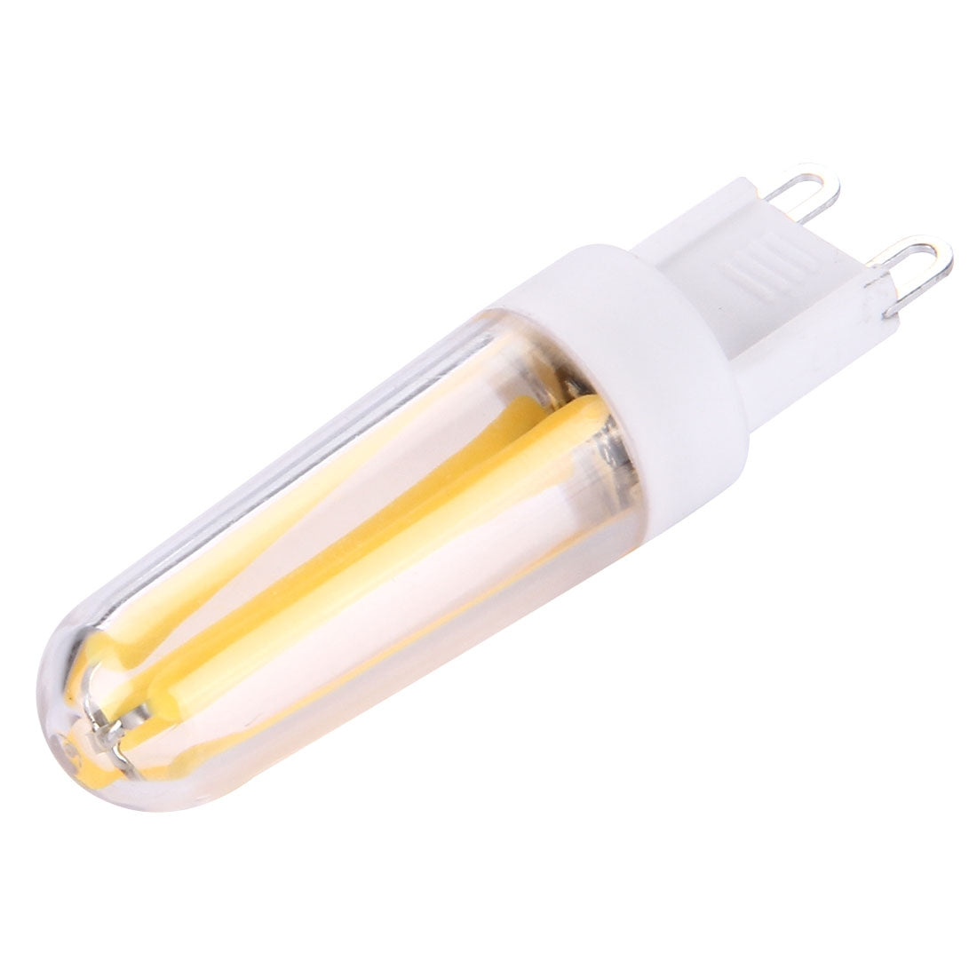 ELECTROPRIME 4W Filament Light Bulb, G9 PC Material Dimmable 4 LED, AC 220-240V(Warm White)