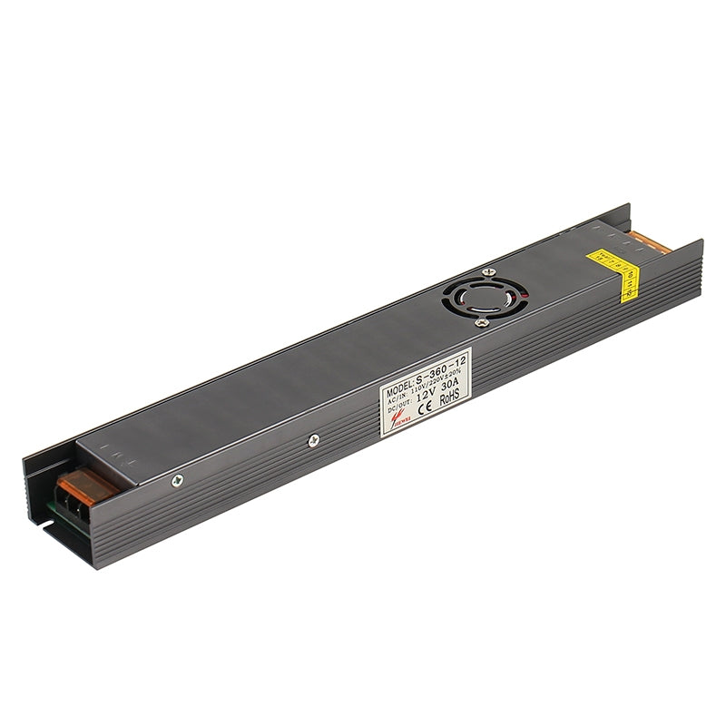ELECTROPRIME SL-250-24 LED Regulated Switching Power Supply DC24V 10A with Fan Size: 330 x 49 x 29mm