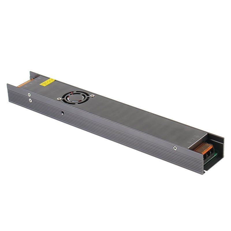 ELECTROPRIME SL-300-12 LED Regulated Switching Power Supply DC12V 25A with Fan Size: 330 x 49 x 29mm