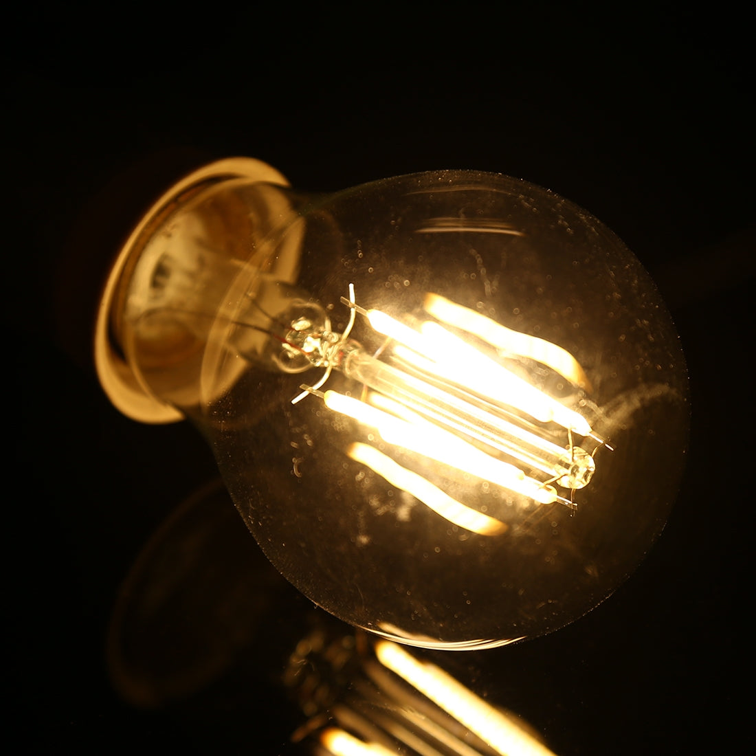 ELECTROPRIME A60 E27 4W 4 LEDs 450 LM Retro Dimming LED Filament Light Bulb Energy Saving Light, AC 220V(Warm White)