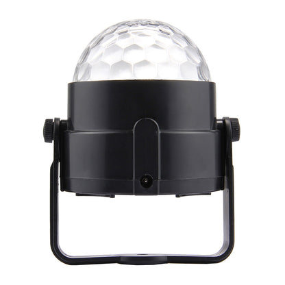 ELECTROPRIME 3W RGB Magic Ball LED Stage Light , USB Sound Control Rotating Disco DJ Light, DC 5V