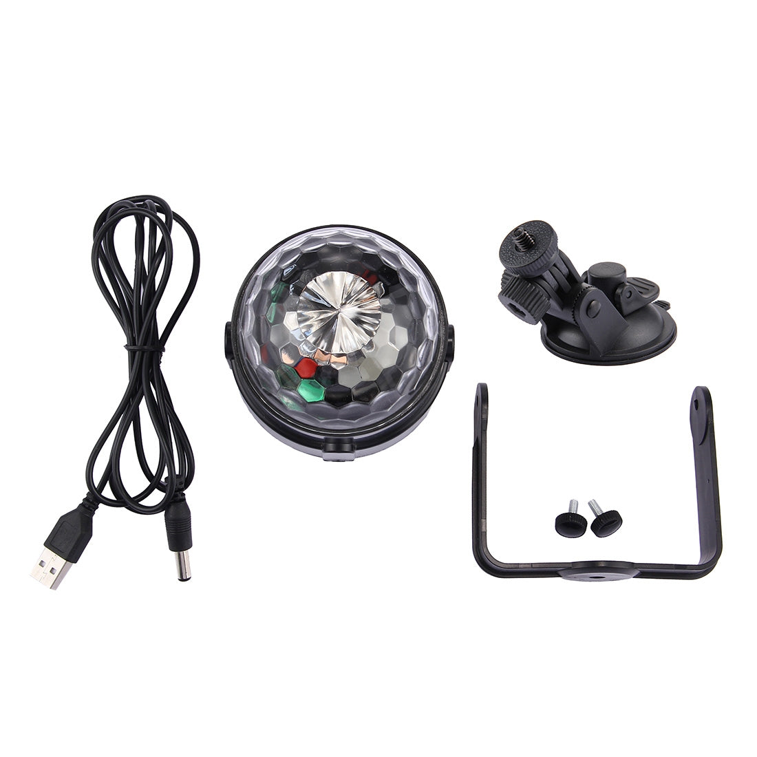 ELECTROPRIME 3W RGB Magic Ball LED Stage Light , USB Sound Control Rotating Disco DJ Light, DC 5V