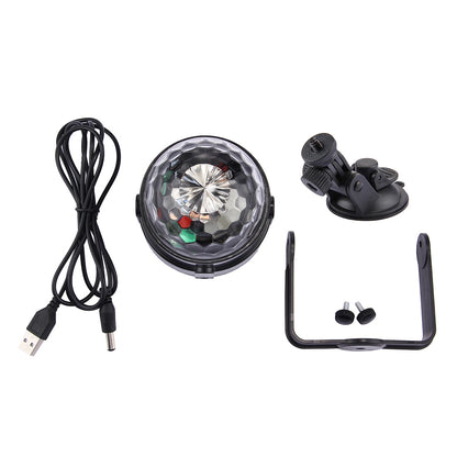ELECTROPRIME 3W RGB Magic Ball LED Stage Light , USB Sound Control Rotating Disco DJ Light, DC 5V