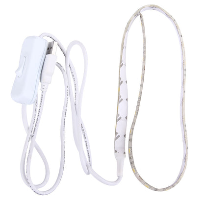 ELECTROPRIME 50cm 3W USB Rope Light, Epoxy IP65 Waterproof 30 LED 5050 SMD with 1m Extended Switch Cable, Wide: 10mm(Warm White)