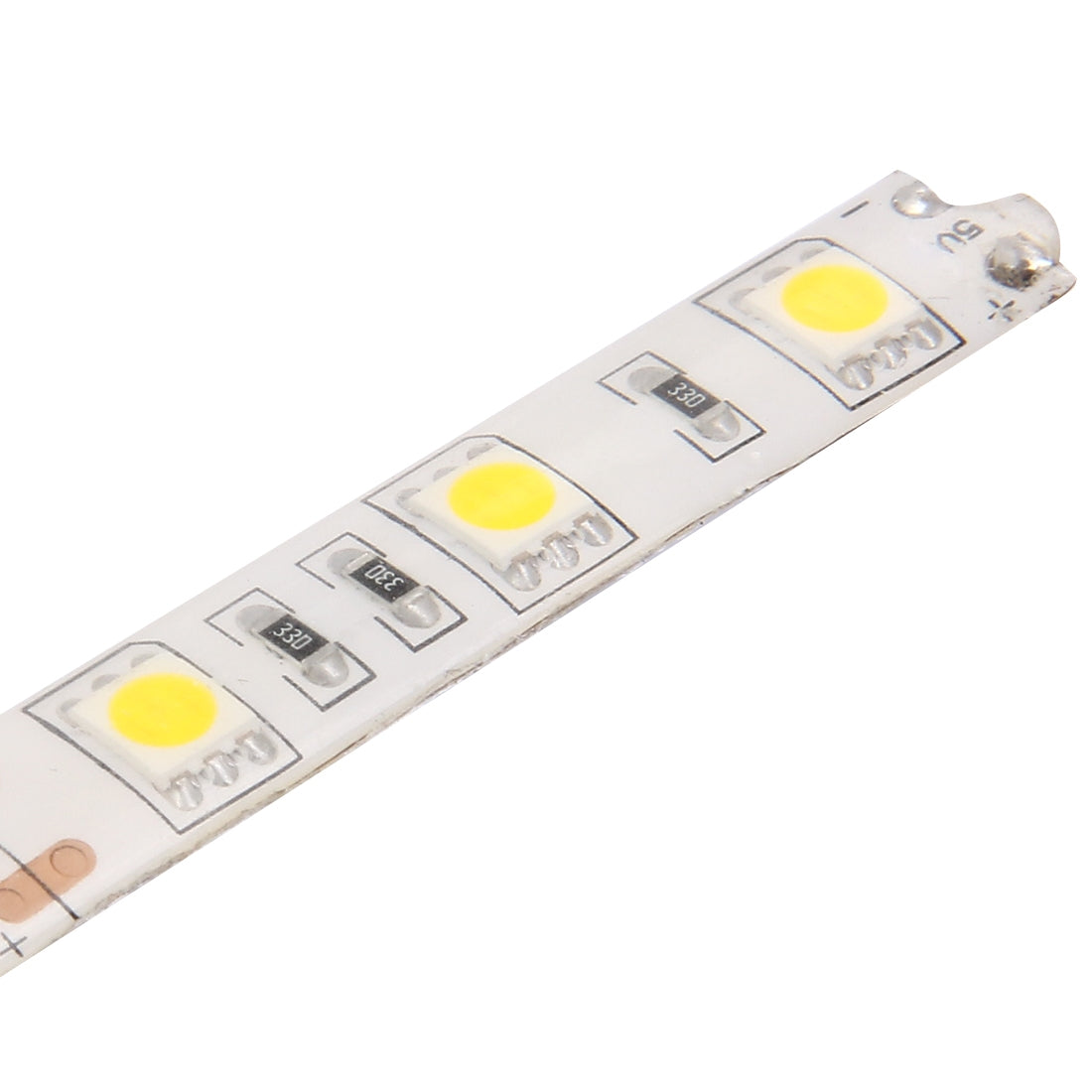 ELECTROPRIME 50cm 3W USB Rope Light, Epoxy IP65 Waterproof 30 LED 5050 SMD with 1m Extended Switch Cable, Wide: 10mm(Warm White)