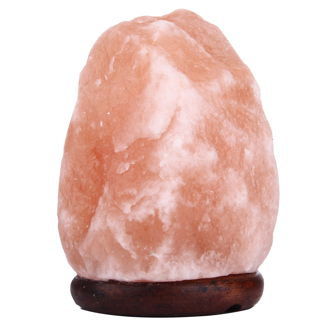 ELECTROPRIME E12 Small Dimmable Himalayan Salt Lamp , Crystal Rock Healthy Table Desk Lamp Night Light with Wood Base & Bulb & Switch, Small Size Weight 1-2KG, AC 110V, US Plug