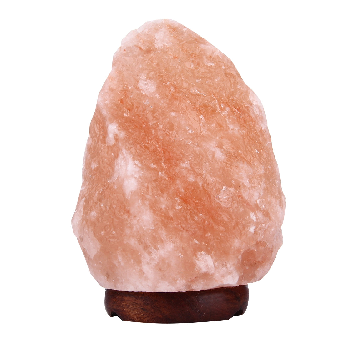 ELECTROPRIME E12 Medium Dimmable Himalayan Salt Lamp , Crystal Rock Healthy Table Desk Lamp Night Light with Wood Base & Bulb & Switch, Medium Size Weight 2-3KG, AC 110V, US Plug