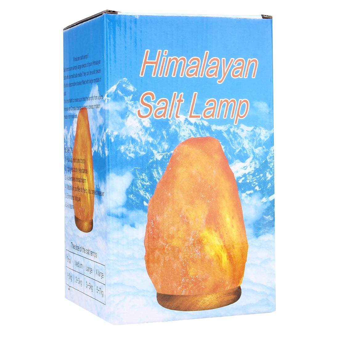 ELECTROPRIME E14 Large Dimmable Himalayan Salt Lamp , Crystal Rock Healthy Table Desk Lamp Night Light with Wood Base & Bulb & Switch, Large Size Weight 3-5KG, AC 220V