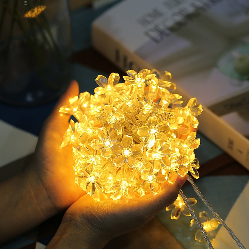 ELECTROPRIME 6m 40 LEDs Cherry Blossom  Holiday Decorative Light, Battery Powered (Warm White)