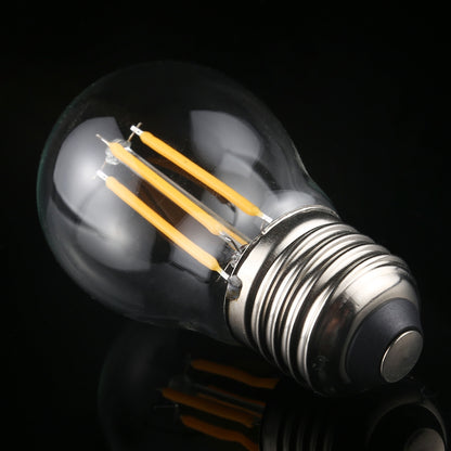 ELECTROPRIME G45 E27 4W 4 LEDs 450 LM 3000K Retro Dimming LED Filament Light Bulb Energy Saving Light, AC 220V(Warm White)