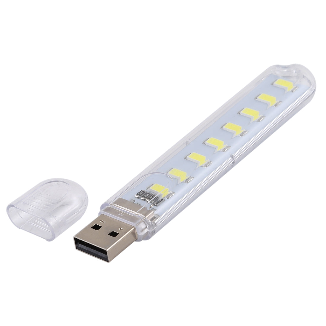 ELECTROPRIME 3W 8 LEDs 5730 SMD USB LED Book Light Portable Night Lamp, DC 5V (White Light)