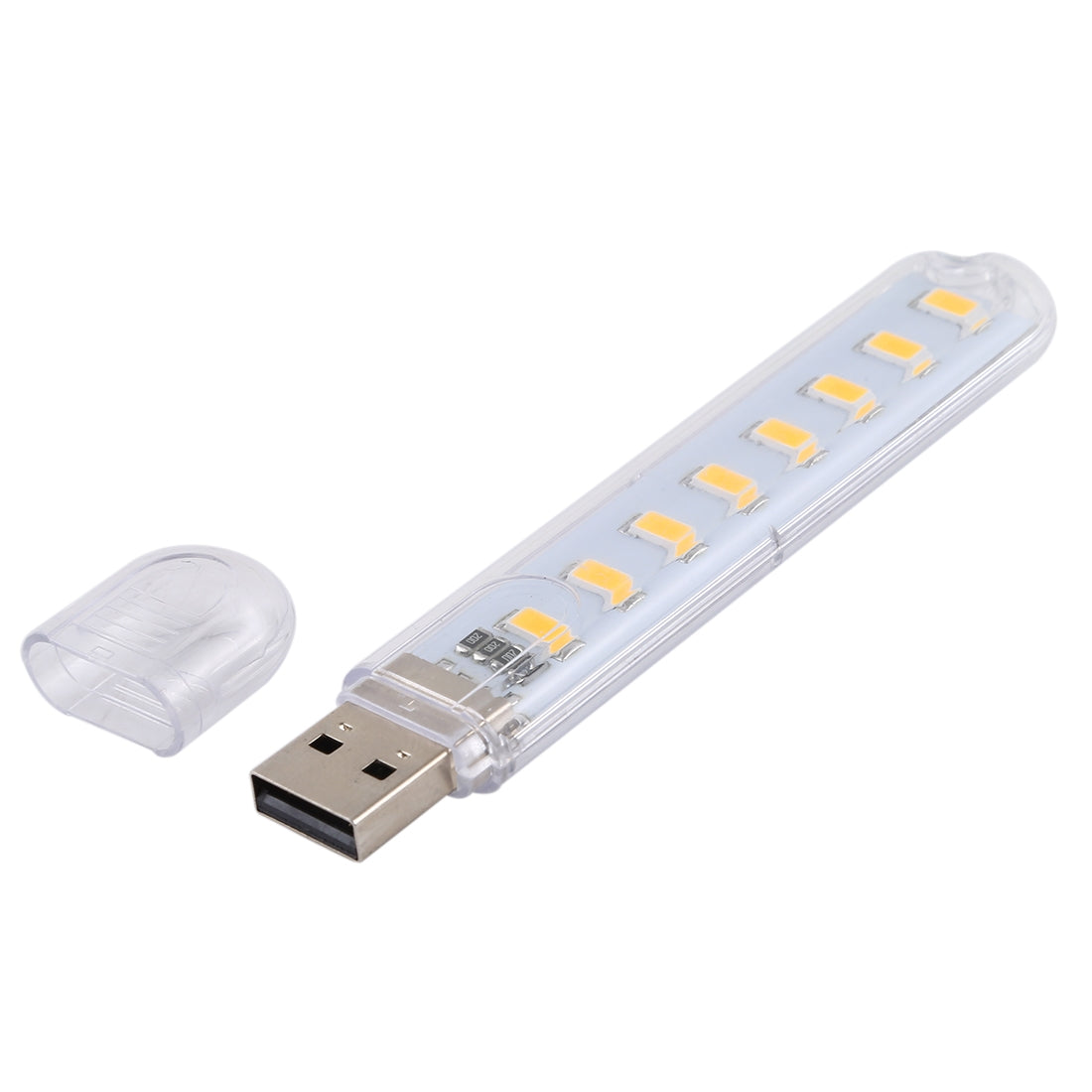 ELECTROPRIME 3W 8 LEDs 5730 SMD USB LED Book Light Portable Night Lamp, DC 5V (Warm White)