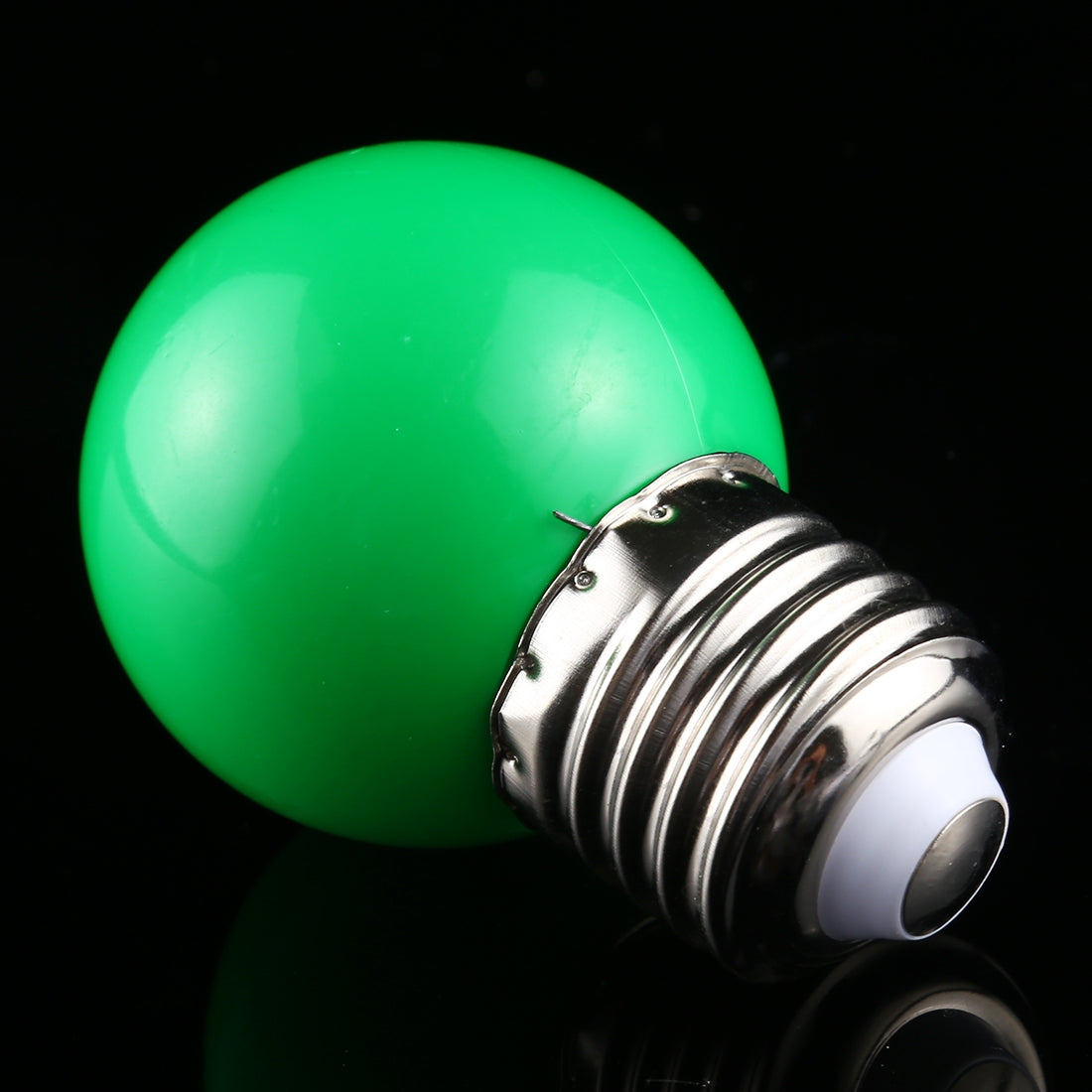 ELECTROPRIME 10 PCS 2W E27 2835 SMD Home Decoration LED Light Bulbs, AC 220V (Green Light)