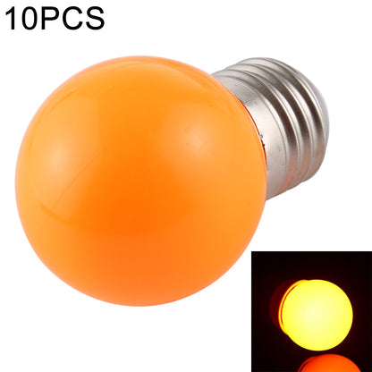 ELECTROPRIME 10 PCS 2W E27 2835 SMD Home Decoration LED Light Bulbs, AC 220V (Orange Light)