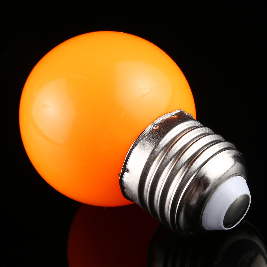 ELECTROPRIME 10 PCS 2W E27 2835 SMD Home Decoration LED Light Bulbs, AC 220V (Orange Light)