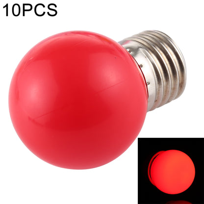 ELECTROPRIME 10 PCS 2W E27 2835 SMD Home Decoration LED Light Bulbs, AC 220V (Red Light)