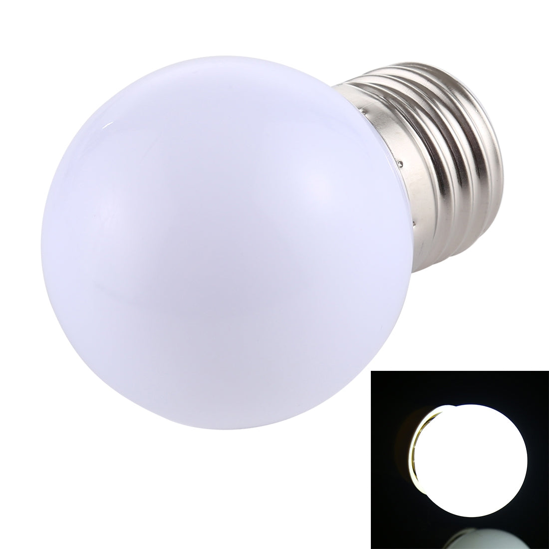 ELECTROPRIME 2W E27 2835 SMD Home Decoration LED Light Bulbs, AC 220V (White Light)