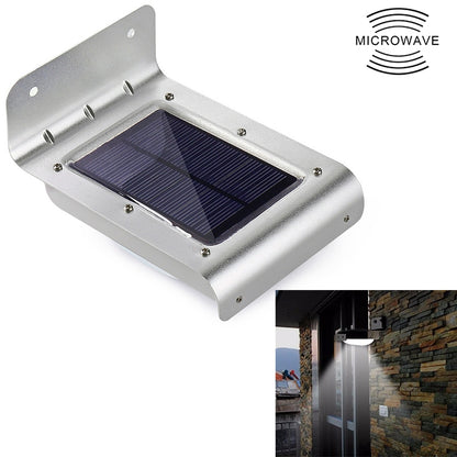 ELECTROPRIME LED Human Body Induction Outdoor Garden Solar Wall Light