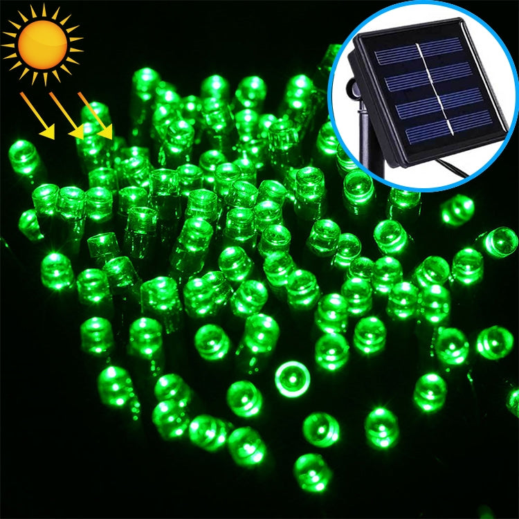 ELECTROPRIME 200 LEDs Outdoor Waterproof Christmas Festival Decoration Solar Lamp String, Length: 22m(Green)