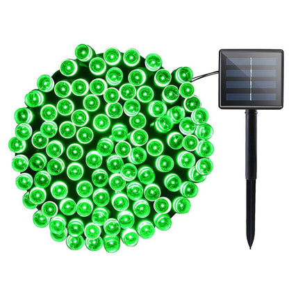 ELECTROPRIME 200 LEDs Outdoor Waterproof Christmas Festival Decoration Solar Lamp String, Length: 22m(Green)