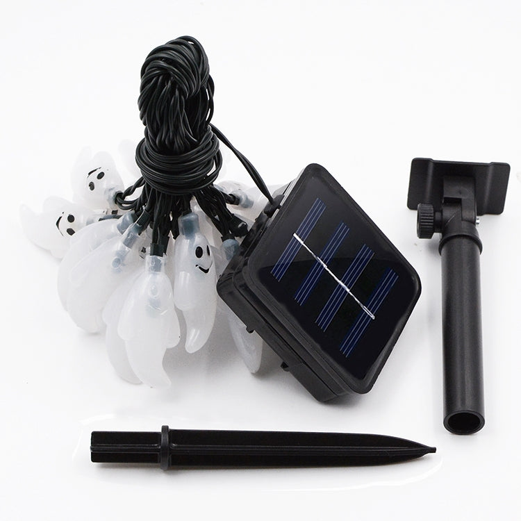 ELECTROPRIME Ghost Shape 30 LEDs Outdoor Garden Waterproof Christmas Festival Decoration Solar Lamp String (Blue)