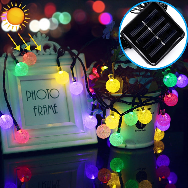 ELECTROPRIME 50 LEDs Bubble Ball Outdoor Garden Waterproof Christmas Spring Festival Decoration Solar Lamp String(Colour)