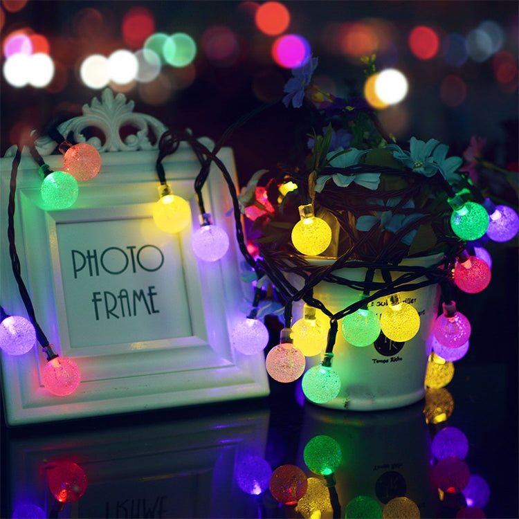 ELECTROPRIME 50 LEDs Bubble Ball Outdoor Garden Waterproof Christmas Spring Festival Decoration Solar Lamp String(Colour)